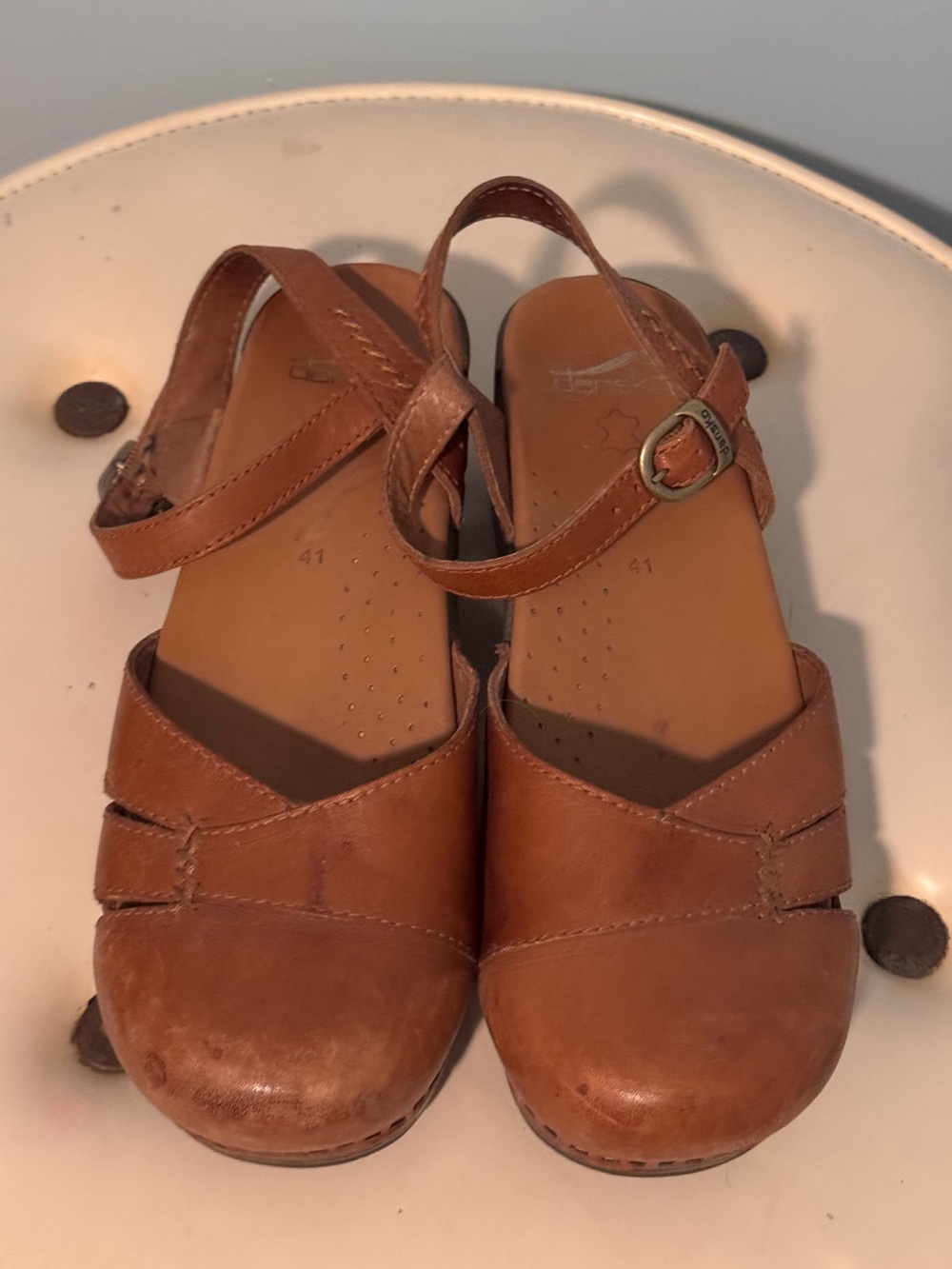 Dansko Women’s Mary Jane Clogs in Rich Walnut Brown Size 41 - Picture 2 of 4
